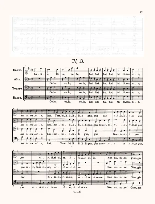 First page of Lucia celu