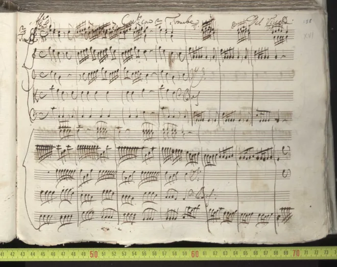 First page of Concerto for Two Trumpets