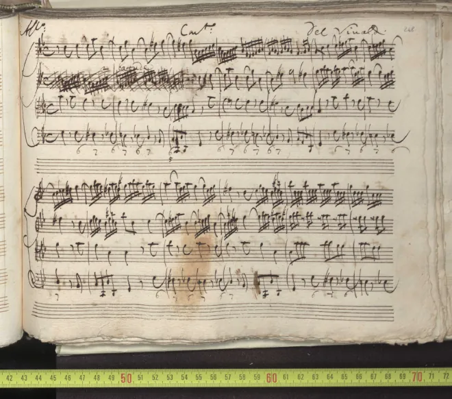 First page of Concerto for Strings in G minor