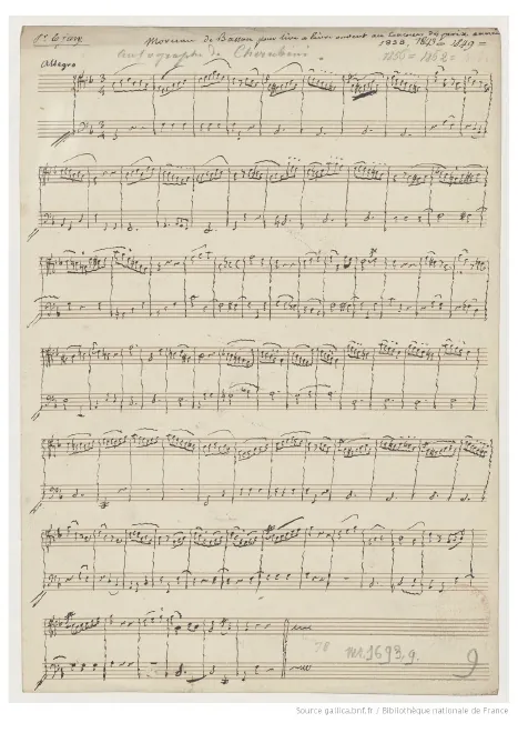 First page of Morceau de Basson pour lire à livre ouvert