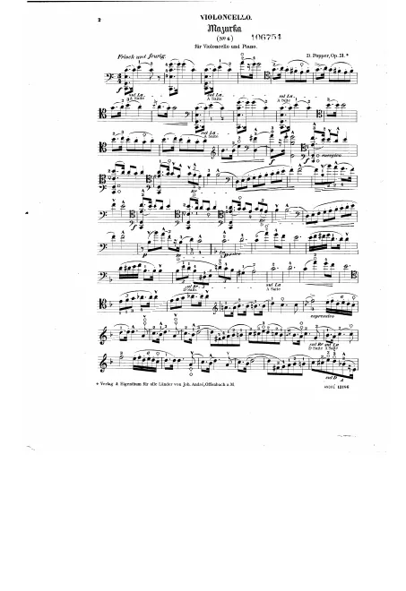 First page of Mazurka No.6, Op.51