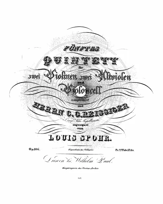 First page of String Quintet No.5