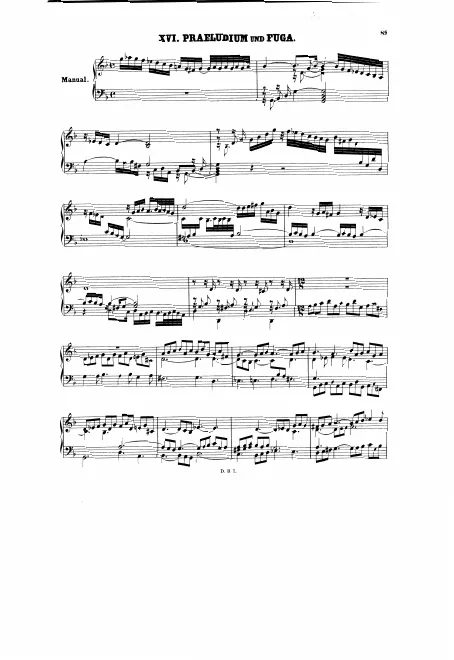 First page of Prelude in G minor