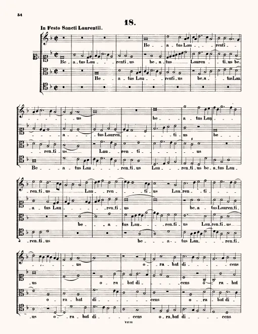 First page of Beatus Laurentius
