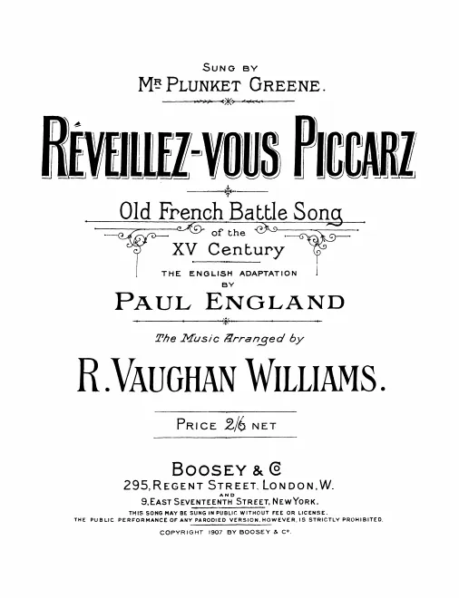 First page of Réveillez-vous Picards