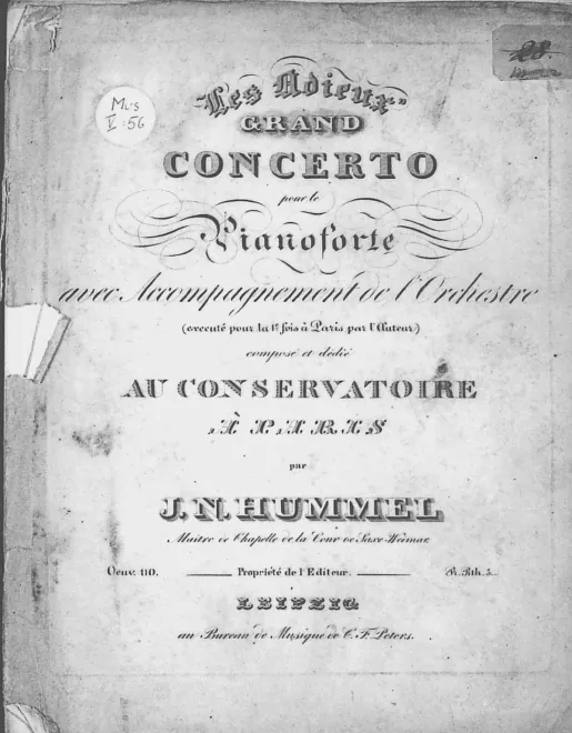 First page of Piano Concerto No.4 in E major