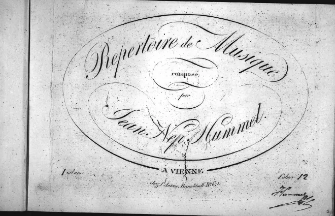 First page of Potpourri No.2 sur 'La Peau d'ane' (Die Eselshaut)