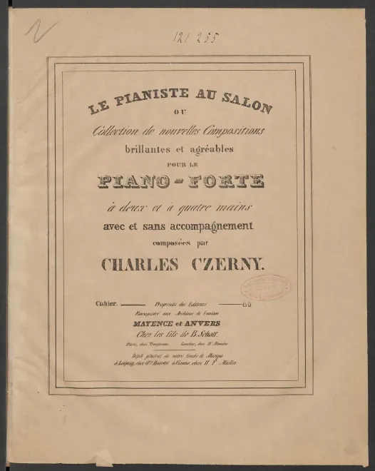 First page of Impromptu brillant pour le piano sur divers motifs de l'opéra 'Le duc d'Olonne' de D. F. E. Auber