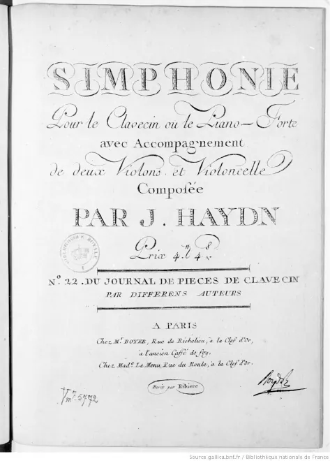 First page of Symphony No.79 in F major