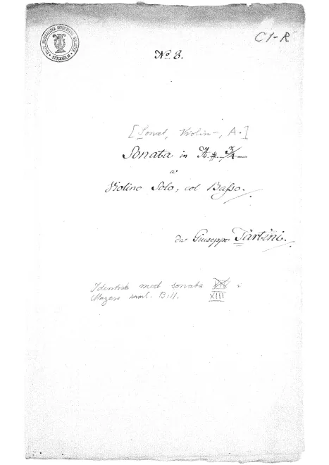 First page of Violin Sonata in A major