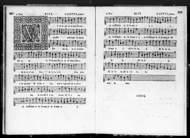 First page of Venite exultemus Domino