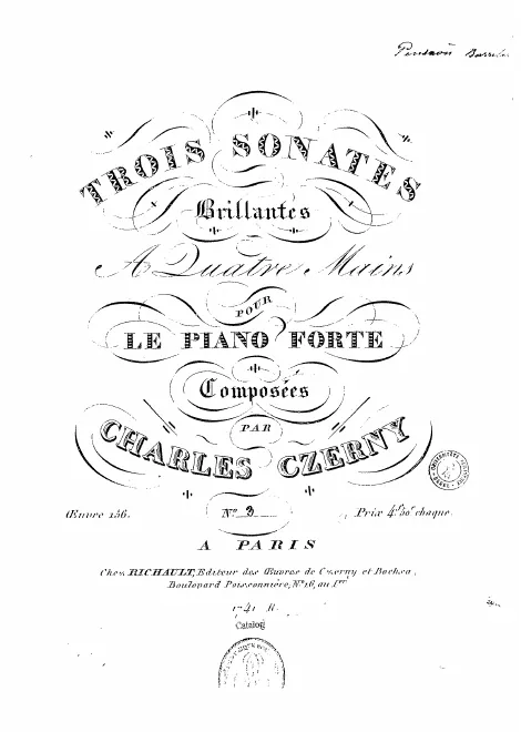 First page of Sonatines brillantes