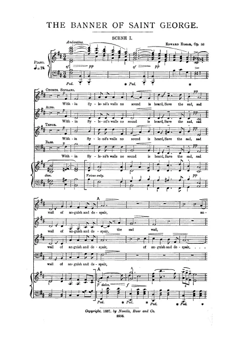 First page of The Banner of St. George