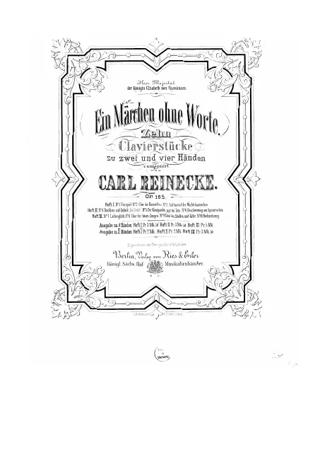 First page of Ein Märchen ohne Worte