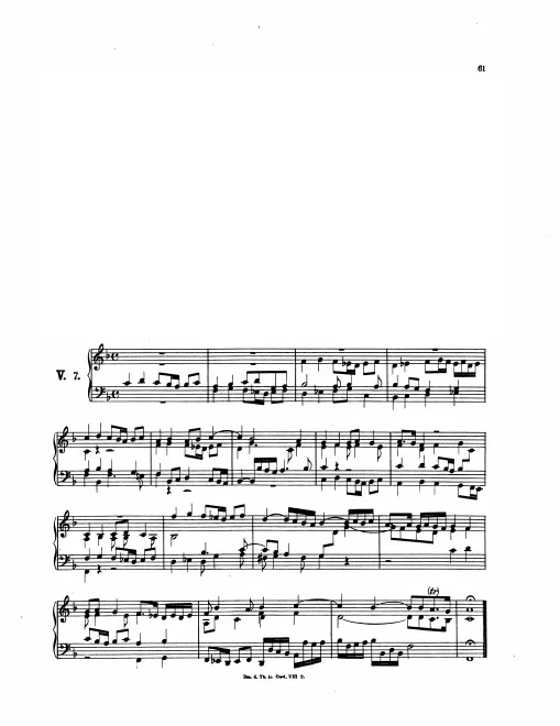 First page of Magnificat Fugue