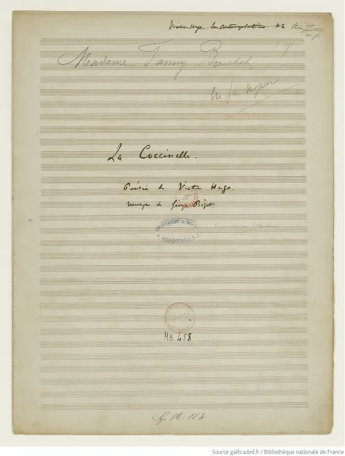 First page of La coccinelle