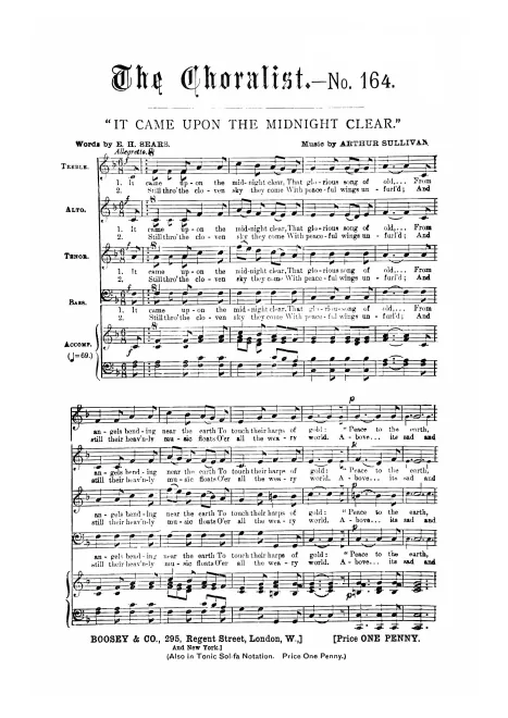 First page of It came upon the midnight clear