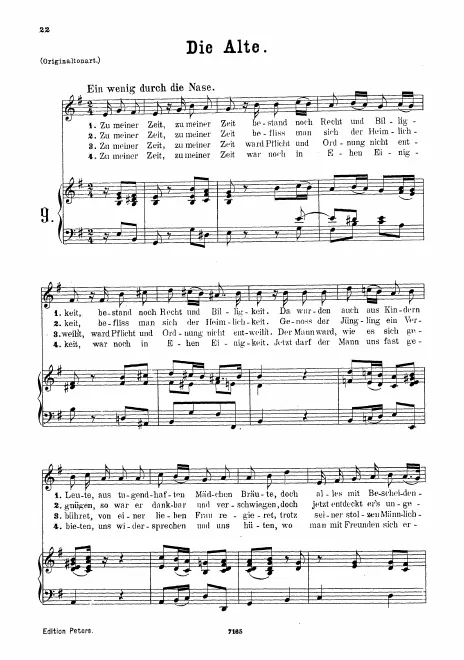 First page of Die Alte