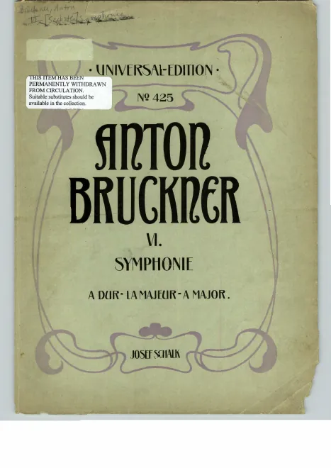 First page of Symphony No.6