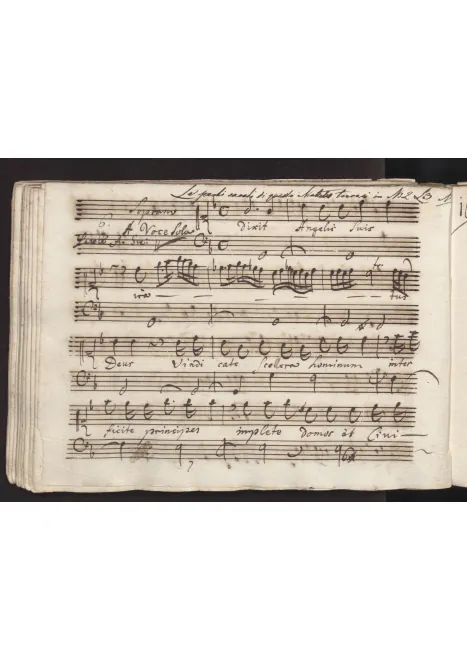 First page of Dixit Angelis suis
