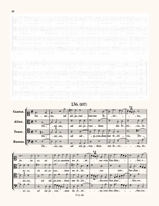 First page of Domine ad adiuvandum