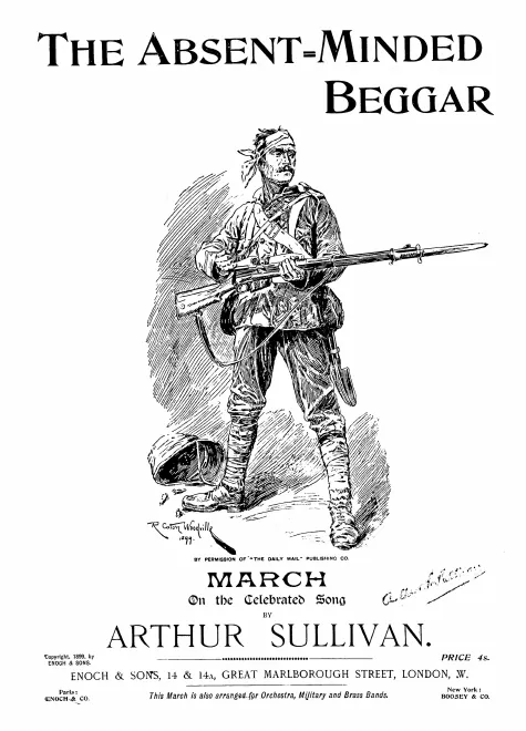 First page of The Absent-Minded Beggar March