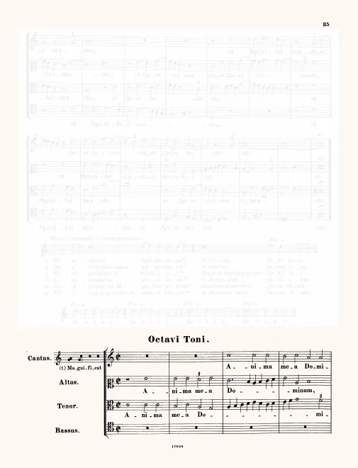 First page of Magnificat octavi toni