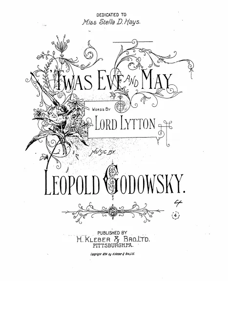 First page of Twas Eve and May