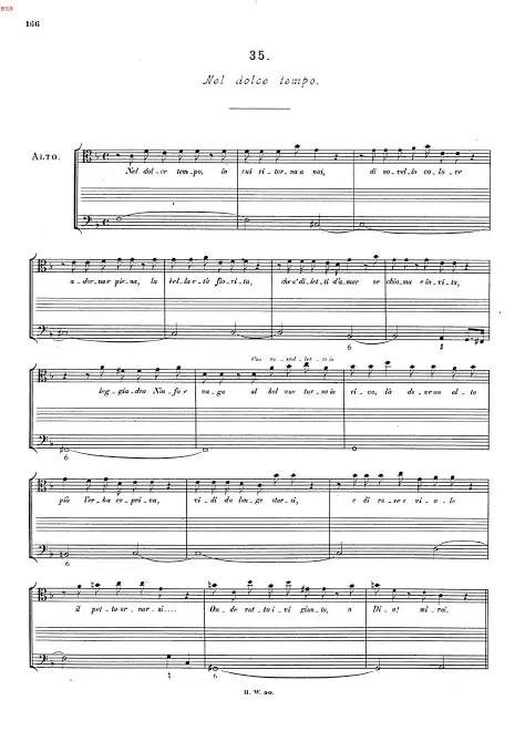 First page of Nel dolce tempo