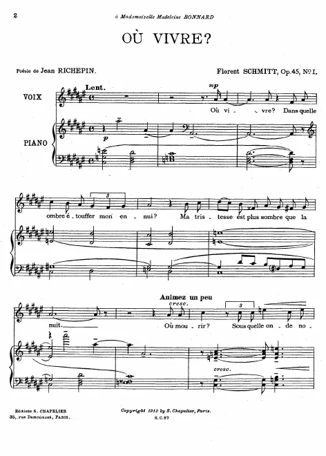 First page of 4 Lieds