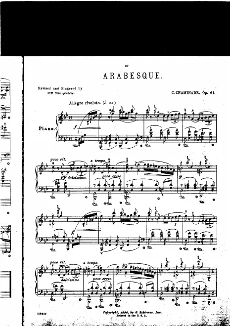 First page of Arabesque No.1
