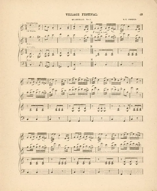 First page of Village Festival Quadrille
