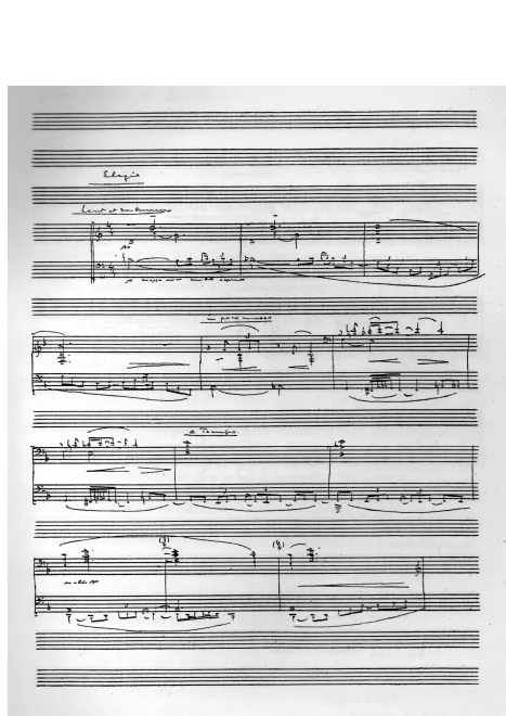 First page of Élégie