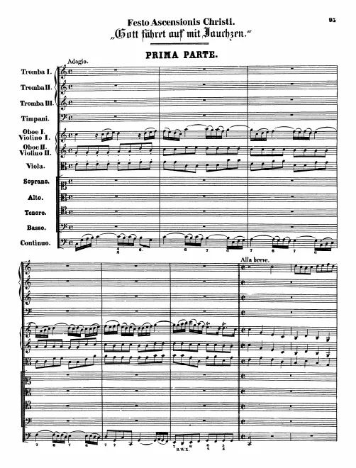 First page of Gott fähret auf mit Jauchzen
