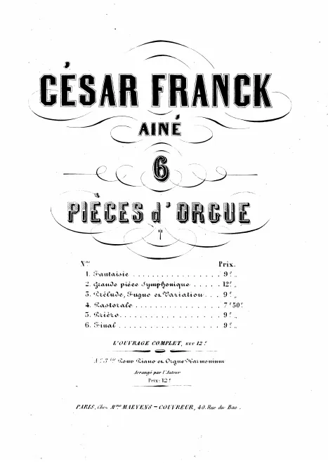 First page of Grand Pièce Symphonique