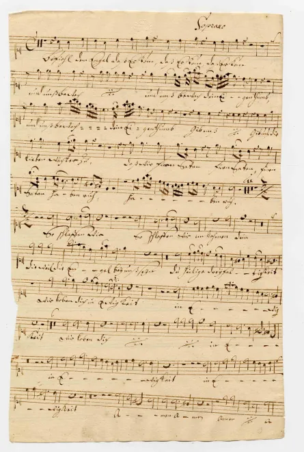 First page of Befiehl dem Engel daß er komm'
