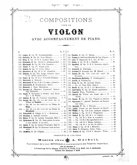 First page of L'arte del arco; Variations on Gavotte from Corelli's Op.5, No.10