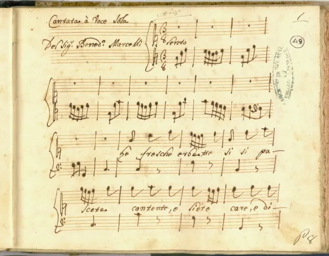First page of Le fresche erbette
