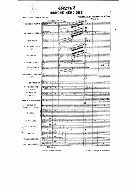First page of Marche héroïque