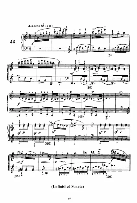 First page of Keyboard Sonata in C major