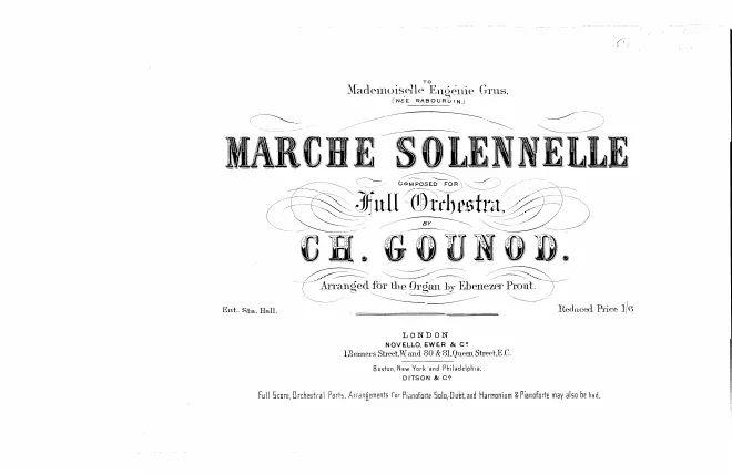 First page of Marche religieuse