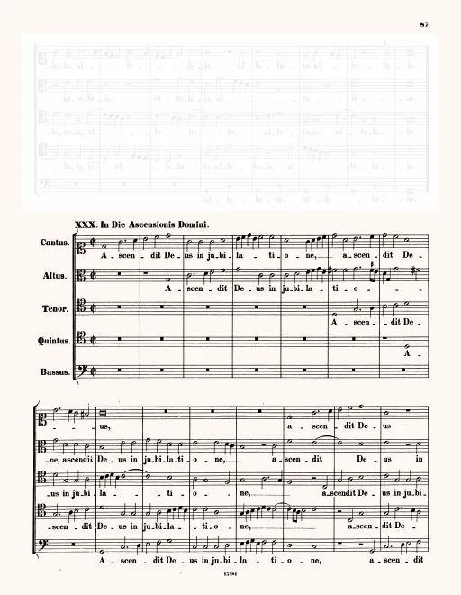 First page of Ascendit Deus