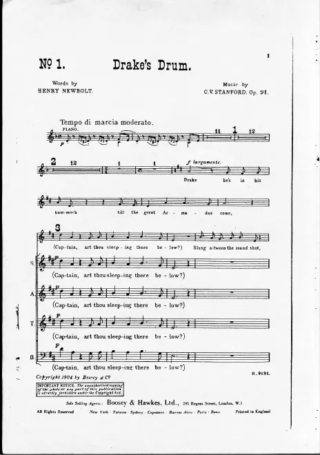 First page of Songs of the Sea