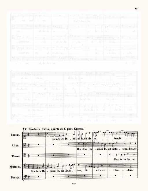 First page of Dextera Domini