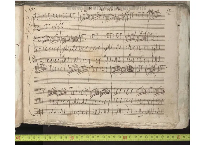 First page of Violin Concerto in D minor