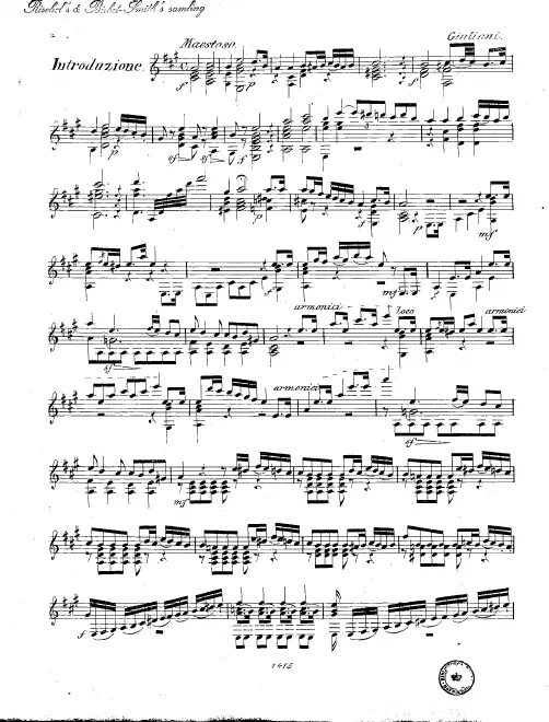 First page of Rossiniana No 6