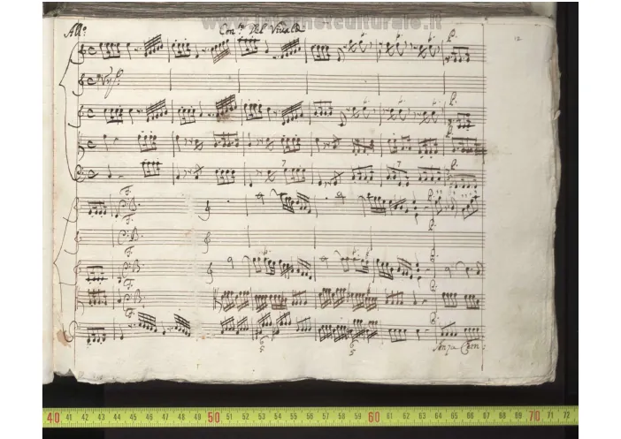 First page of Violin Concerto in C major