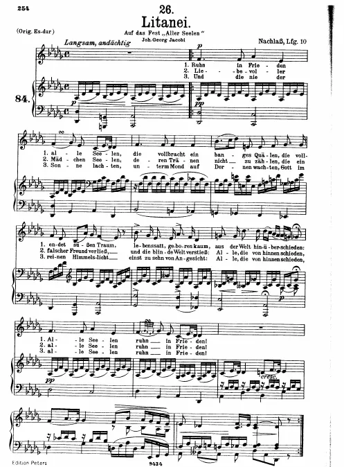 Complete Score (transposed for low voice)