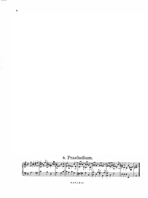 First page of Prelude in A minor