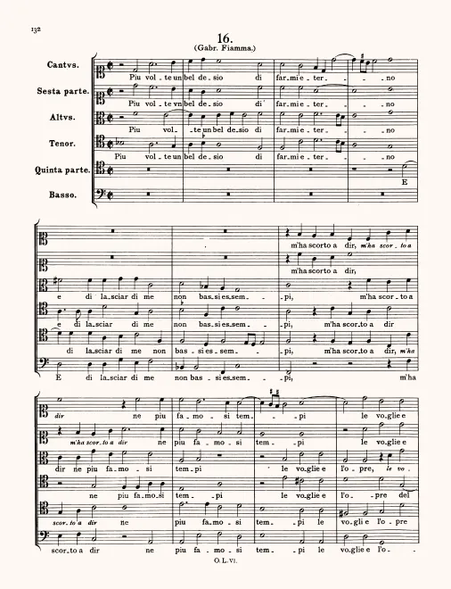 First page of Piu volte un bel desio